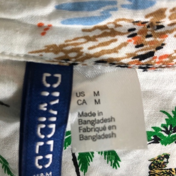 Mens Hawaiian Style Shirt. Size Medium - Picture 5 of 5